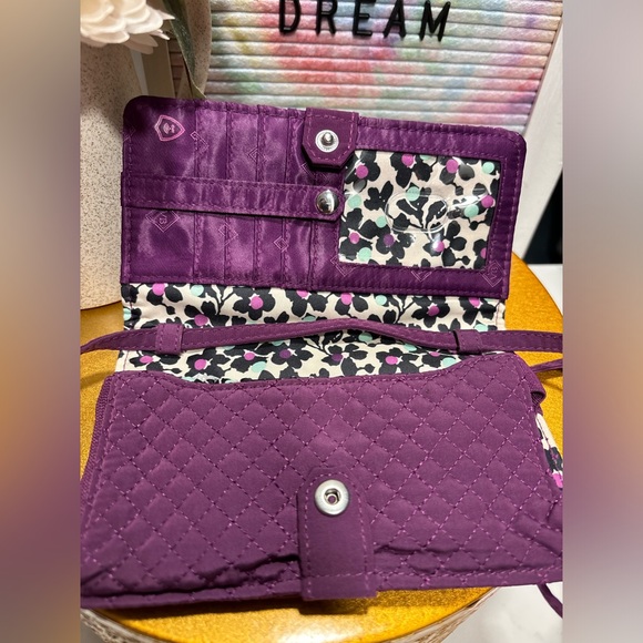 Vera Bradley Women's Cotton Frannie Crescent Crossbody Purse- NWOT - Picture 8 of 14